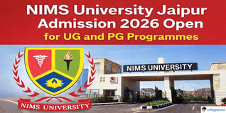 NIMS University Jaipur Begins Admission For Session 2026; Apply Now @nimsuniversity.org